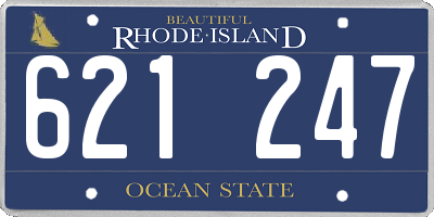 RI license plate 621247