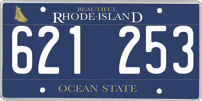 RI license plate 621253