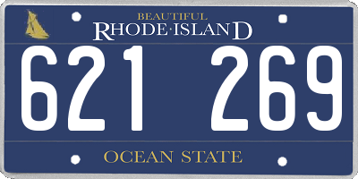RI license plate 621269