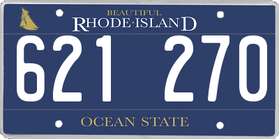 RI license plate 621270