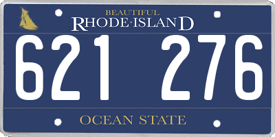 RI license plate 621276
