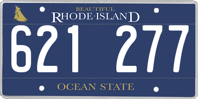 RI license plate 621277