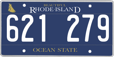 RI license plate 621279