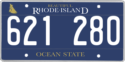 RI license plate 621280