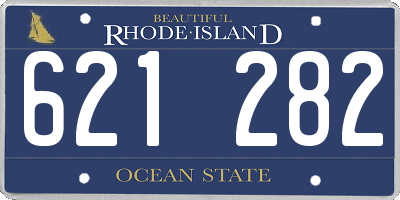 RI license plate 621282