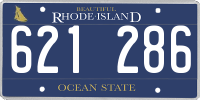 RI license plate 621286
