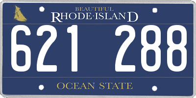 RI license plate 621288