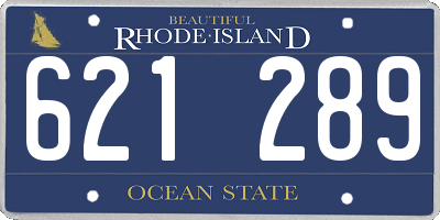 RI license plate 621289