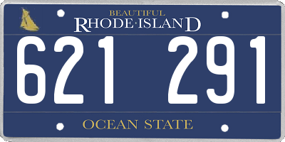 RI license plate 621291