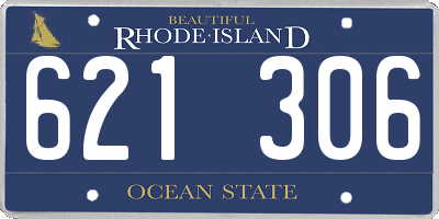 RI license plate 621306