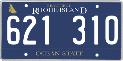RI license plate 621310