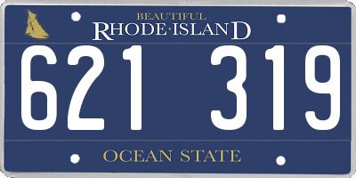 RI license plate 621319