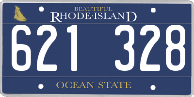 RI license plate 621328