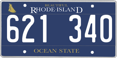 RI license plate 621340