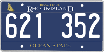 RI license plate 621352