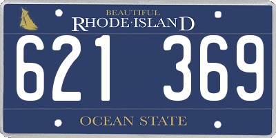 RI license plate 621369