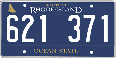 RI license plate 621371