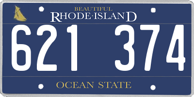 RI license plate 621374