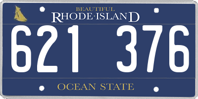 RI license plate 621376