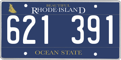 RI license plate 621391