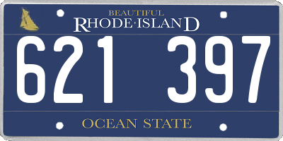 RI license plate 621397