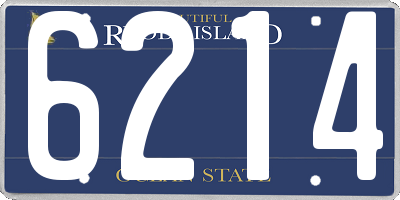 RI license plate 6214