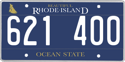 RI license plate 621400