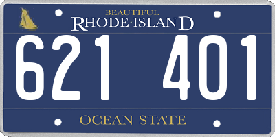 RI license plate 621401
