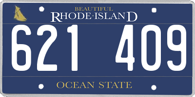 RI license plate 621409