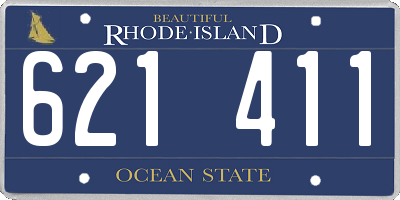 RI license plate 621411
