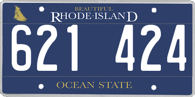 RI license plate 621424