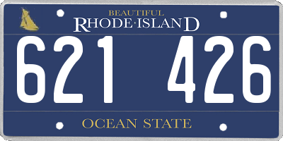 RI license plate 621426