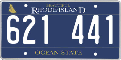 RI license plate 621441