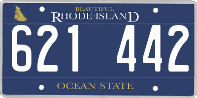 RI license plate 621442