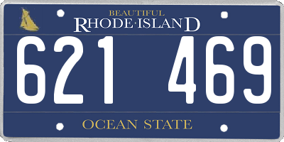 RI license plate 621469