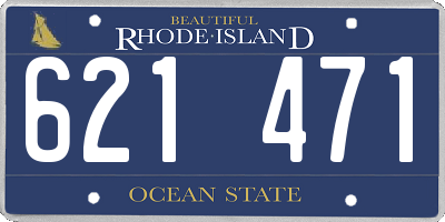 RI license plate 621471