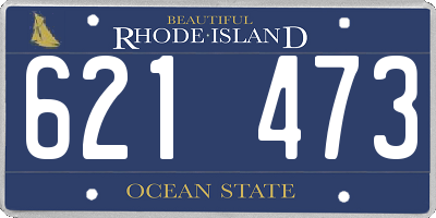RI license plate 621473