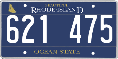 RI license plate 621475