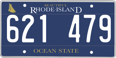 RI license plate 621479