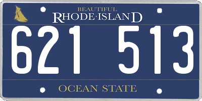 RI license plate 621513