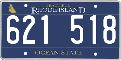 RI license plate 621518