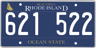 RI license plate 621522