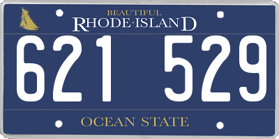 RI license plate 621529