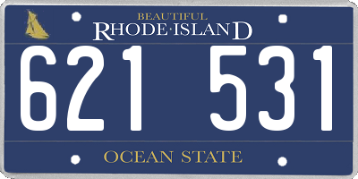 RI license plate 621531
