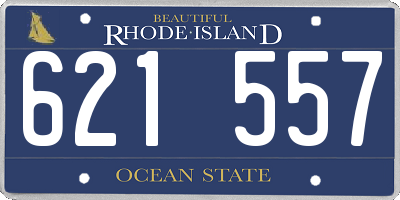 RI license plate 621557