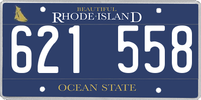 RI license plate 621558