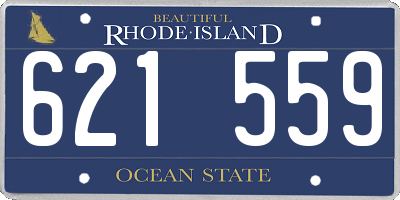 RI license plate 621559