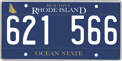 RI license plate 621566