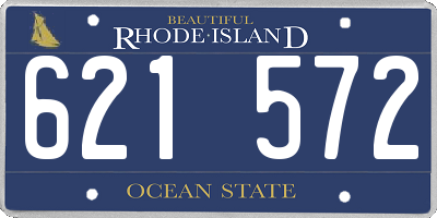RI license plate 621572