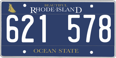 RI license plate 621578